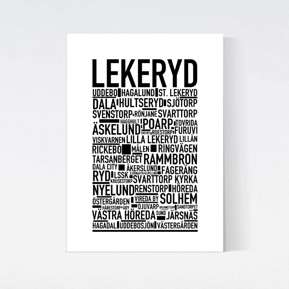 Lekeryd Text Poster