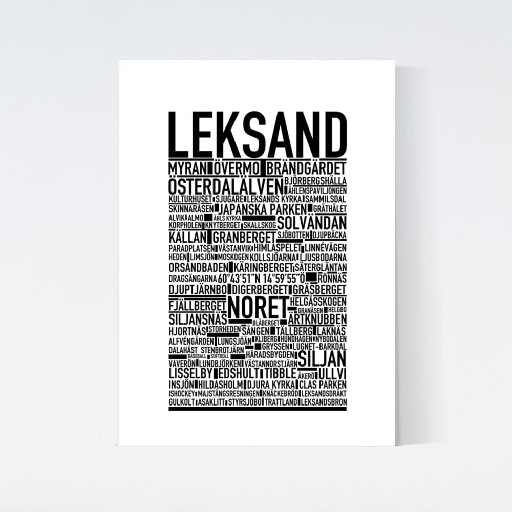 Leksand Text Poster
