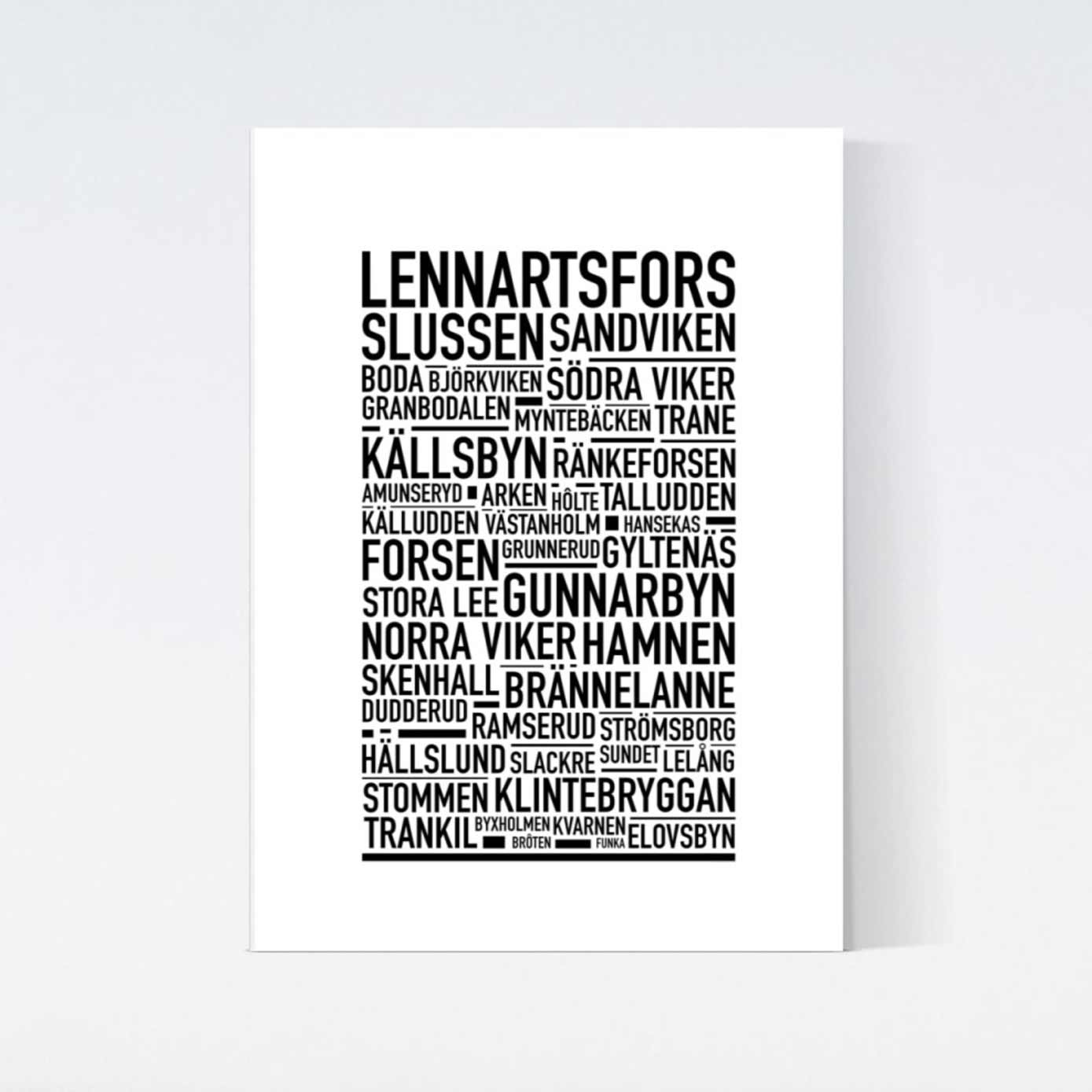 Lennartsfors Text Poster