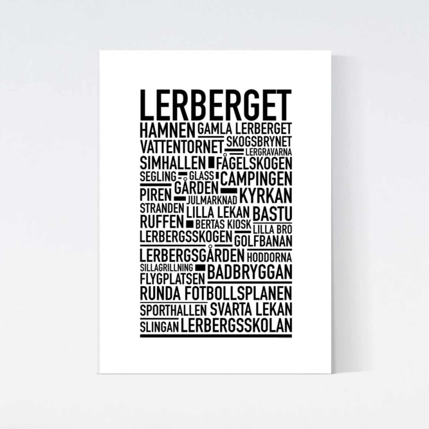 Lerberget Text Poster