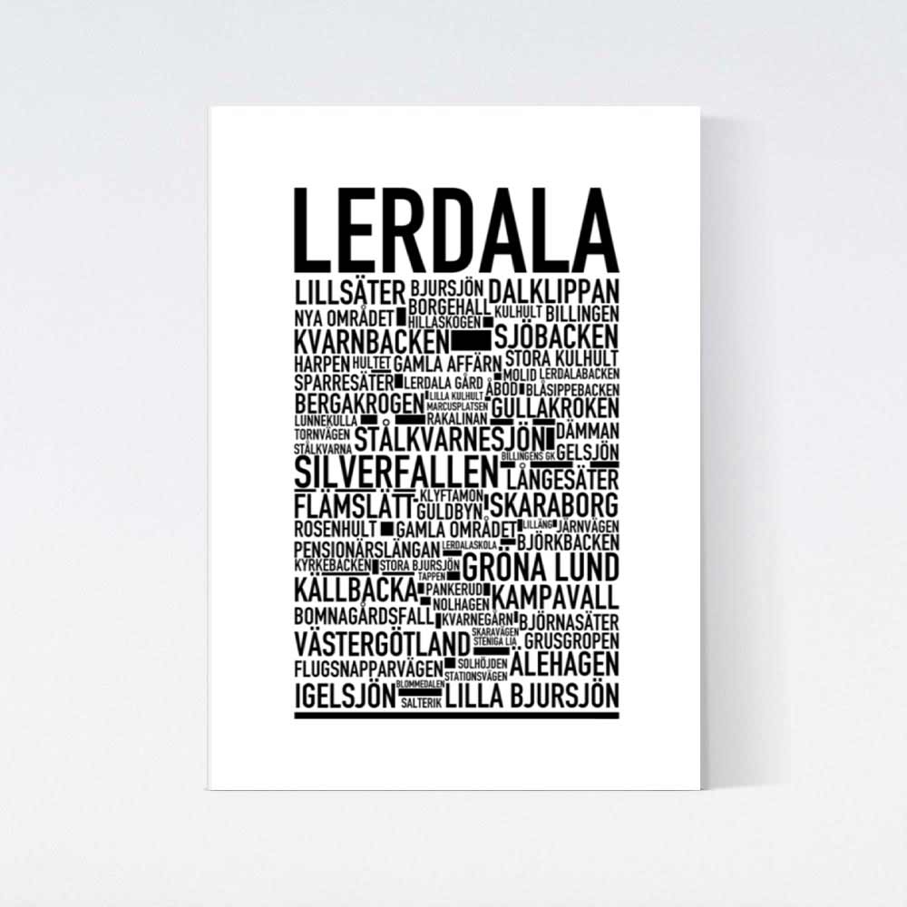 Lerdala Text Poster