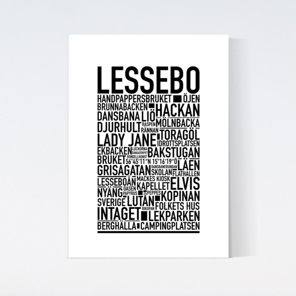 Lessebo Text Poster