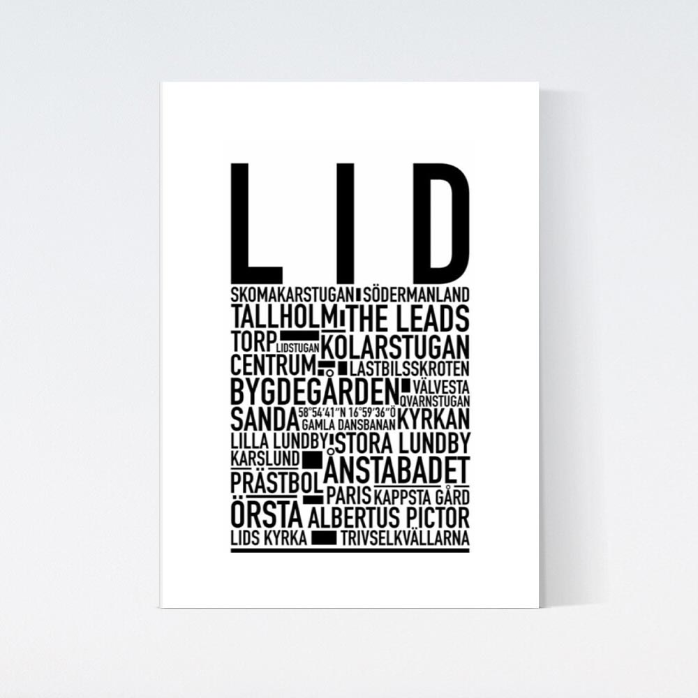 Lid Text Poster