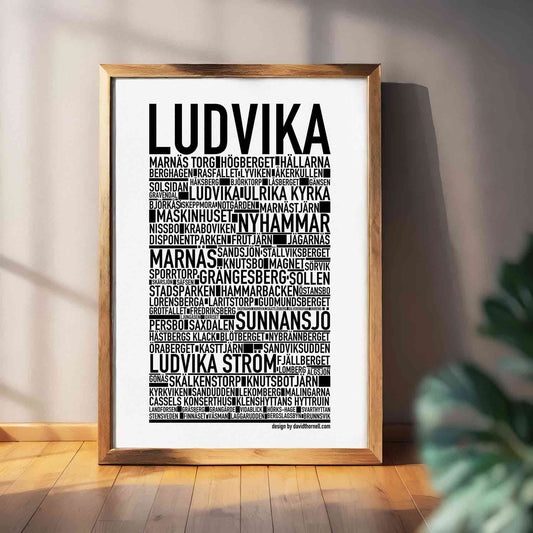 Ludvika Text Poster