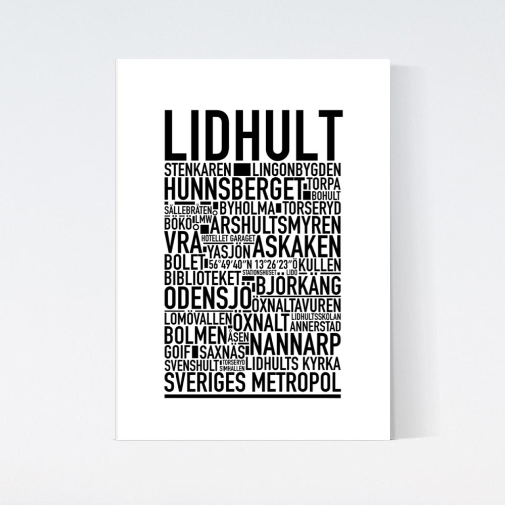 Lidhult Text Poster