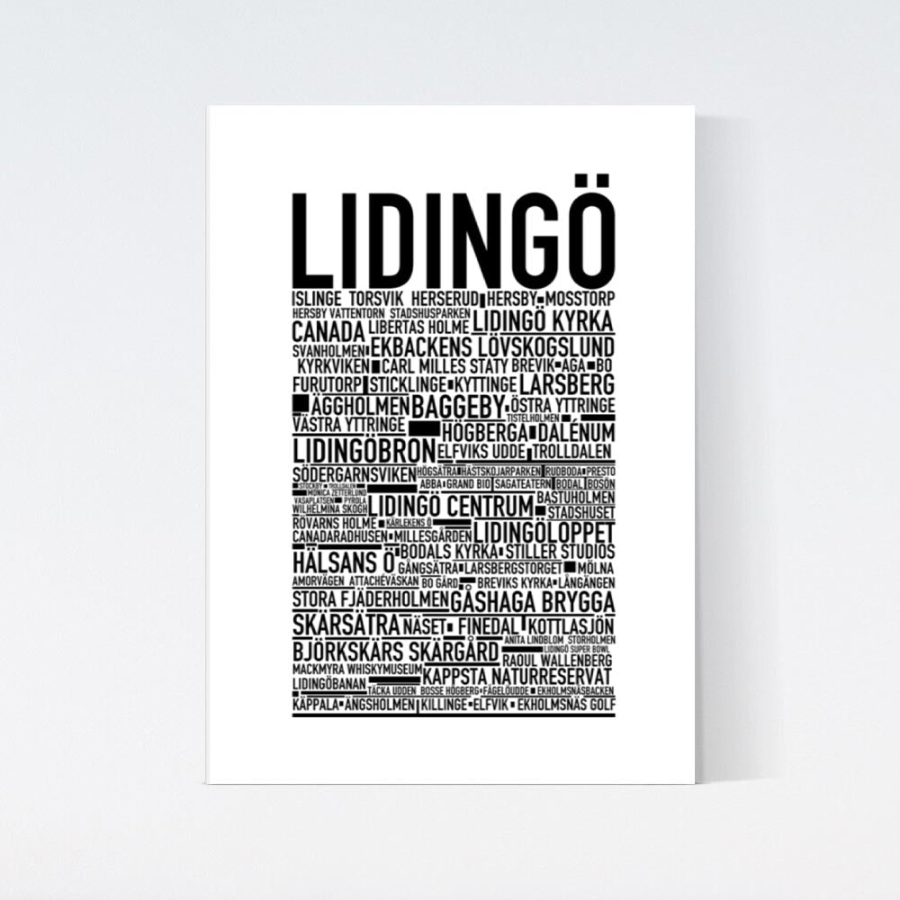 Lidingö Text Poster