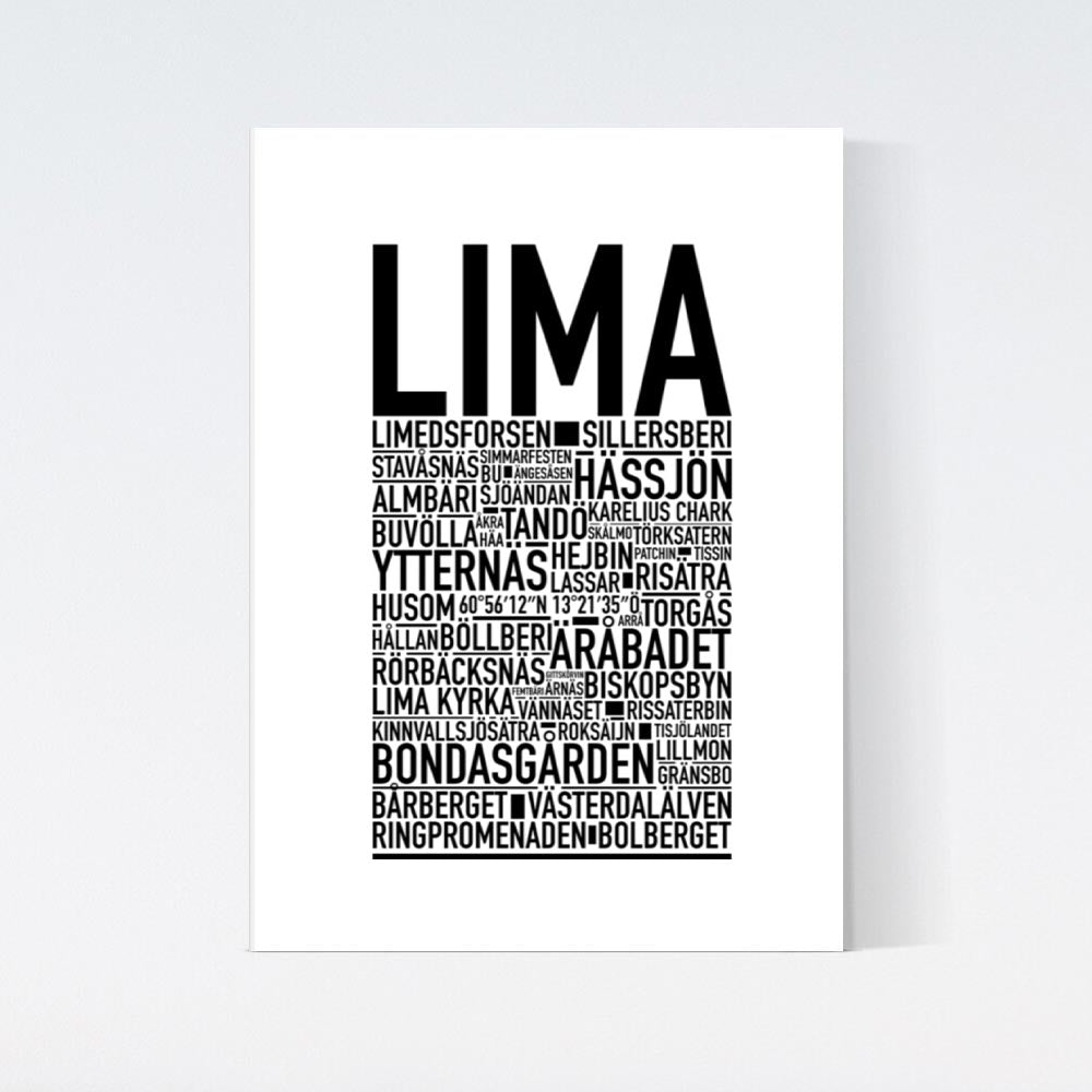 Lima Text Poster