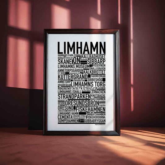 Limhamn Text Poster