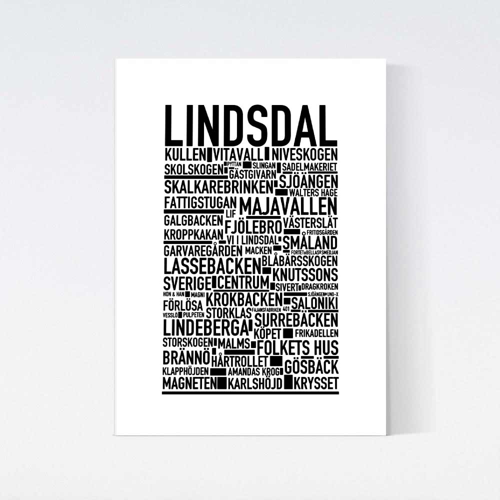 Lindsdal Text Poster