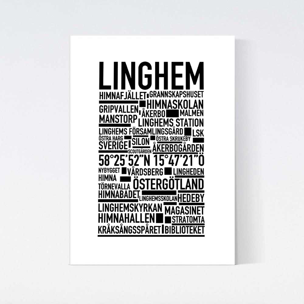 Linghem Text Poster
