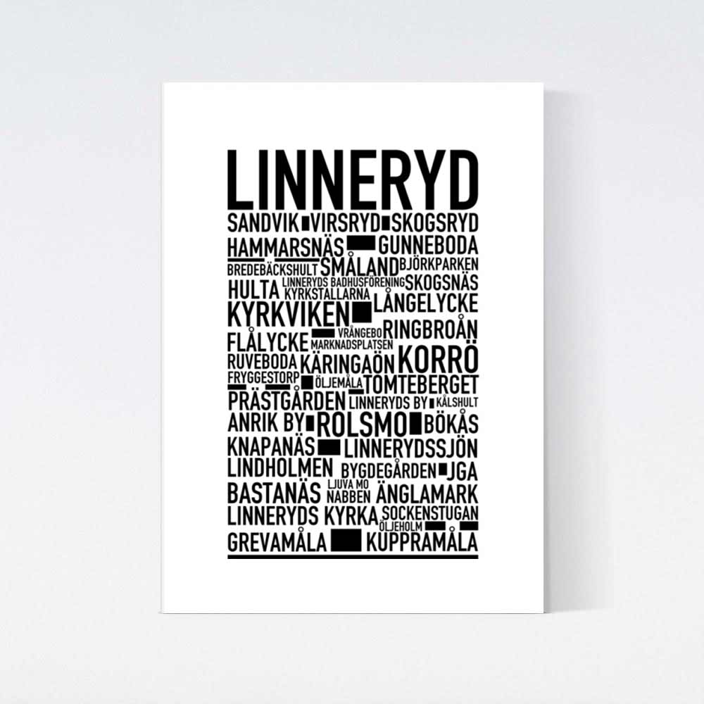 Linneryd Text Poster