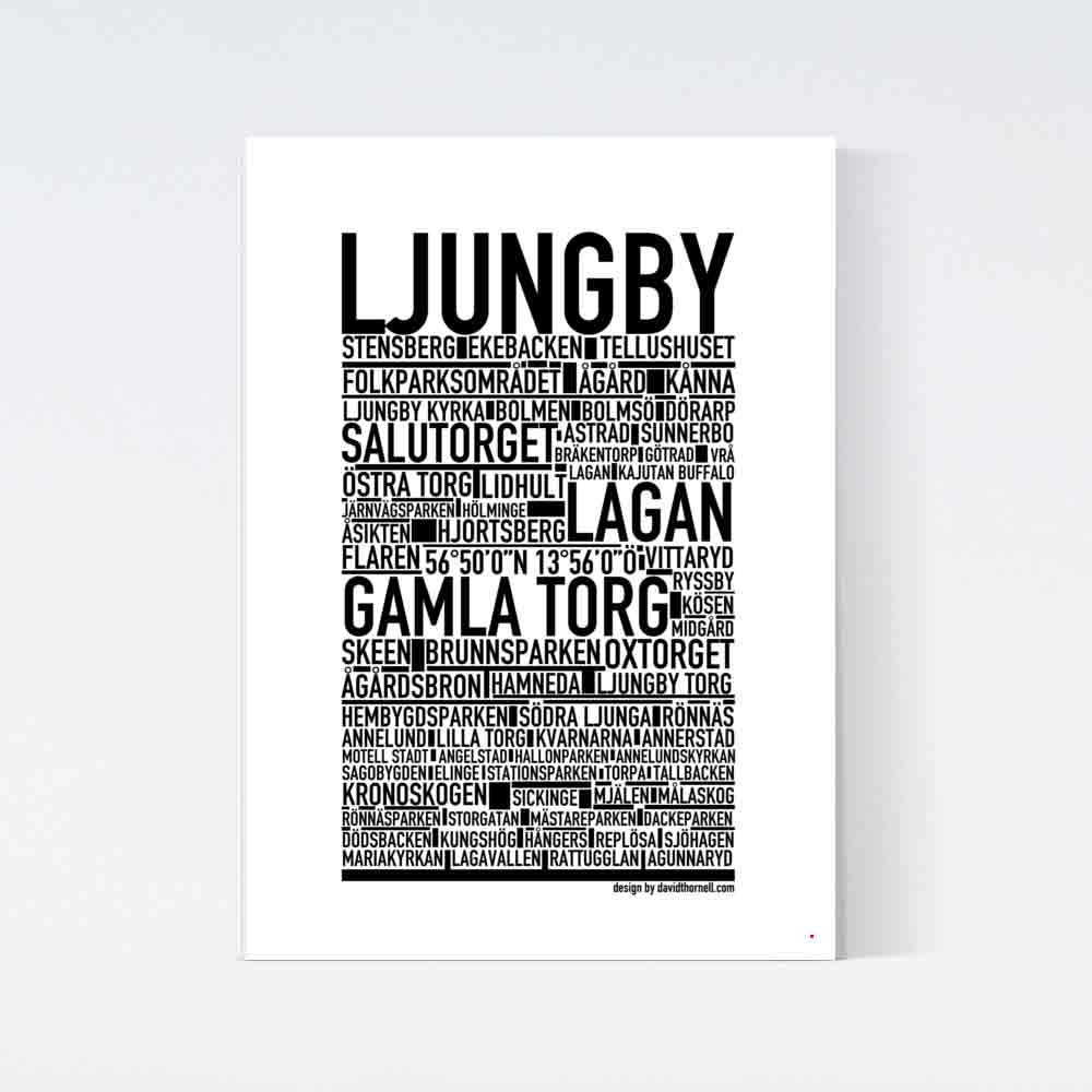 Ljungby Text Poster