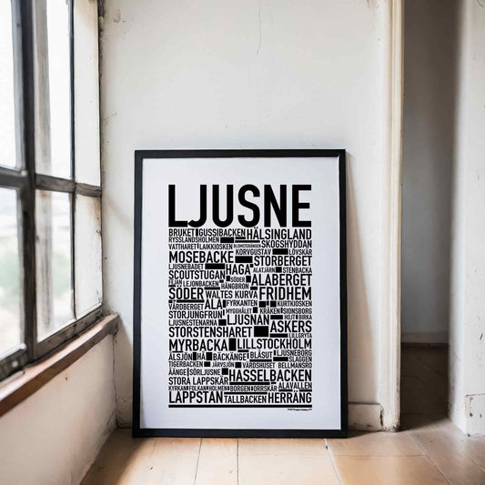 Ljusne Text Poster