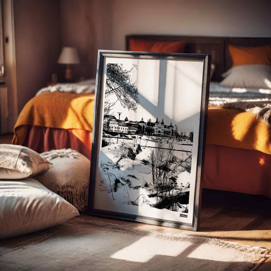 Saltsjöbaden Grand Hotel Winter Poster