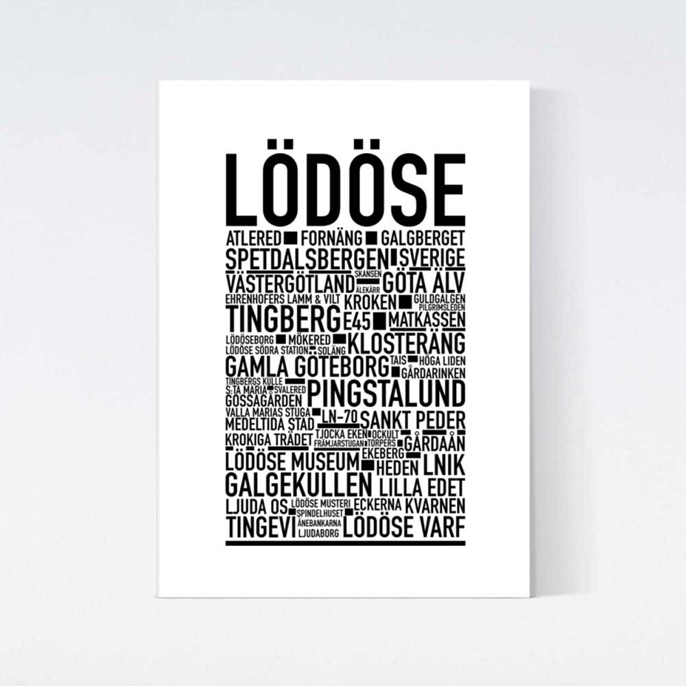 Lödöse Text Poster