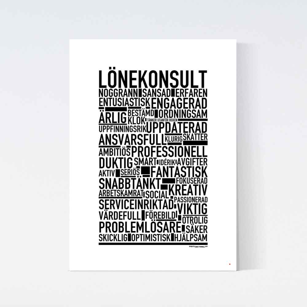Lönekonsult Text Poster