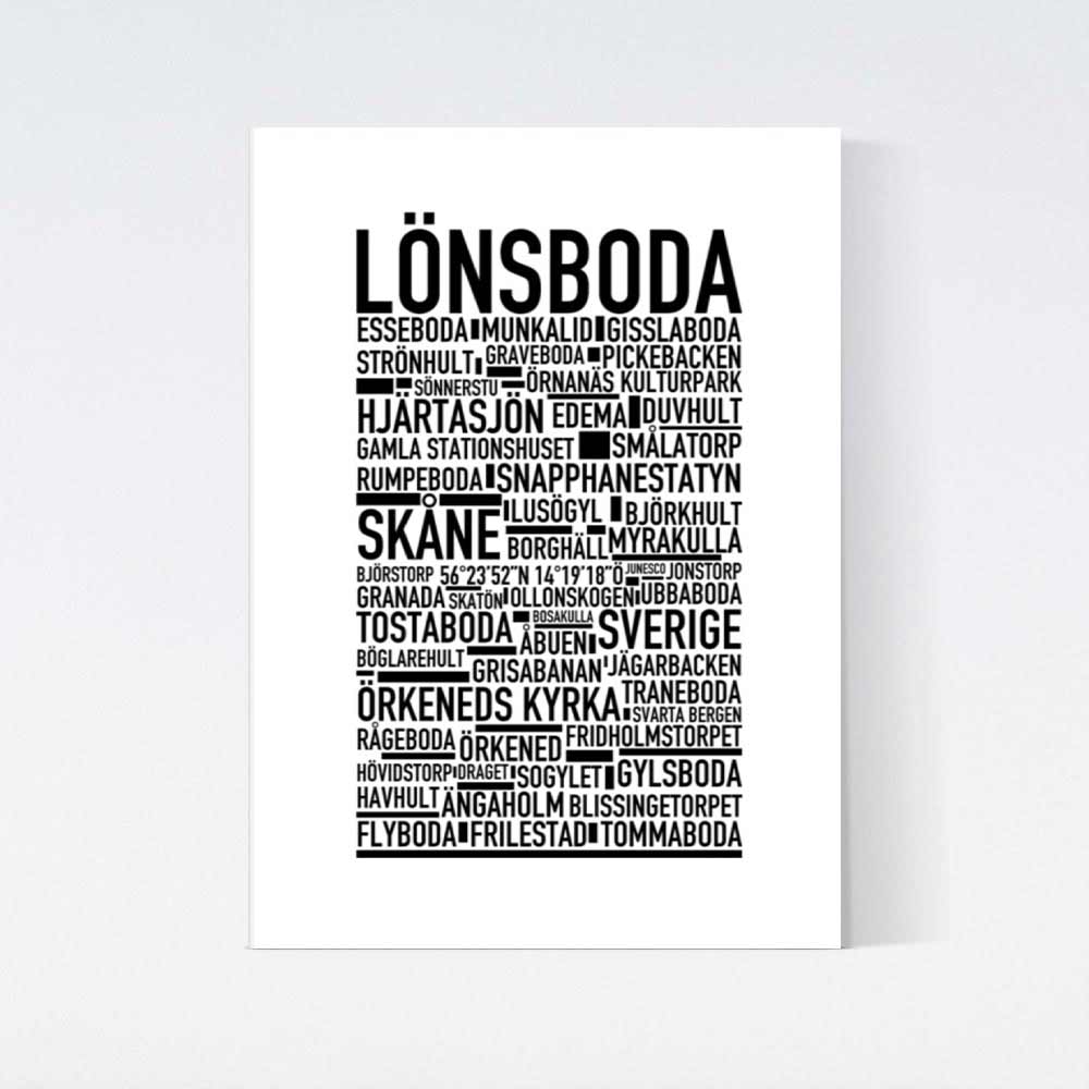 Lönsboda Text Poster