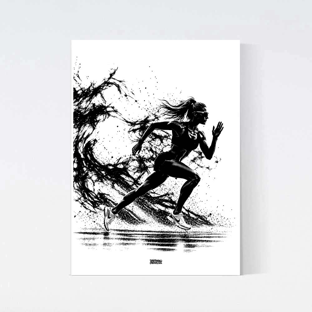 Löpare Dam Poster