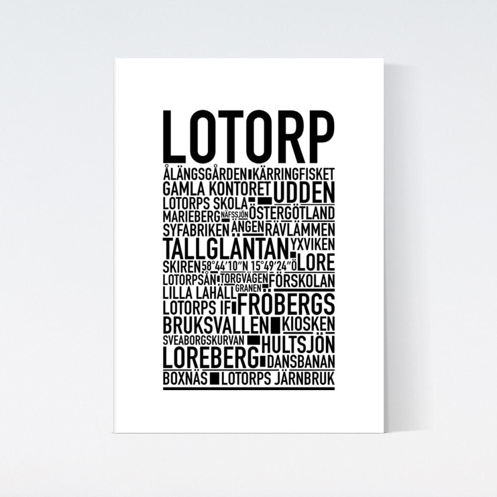 Lotorp Text Poster