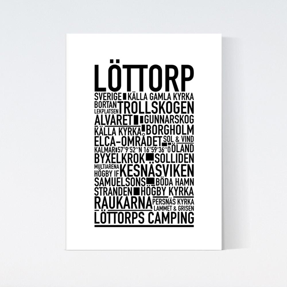 Löttorp Text Poster