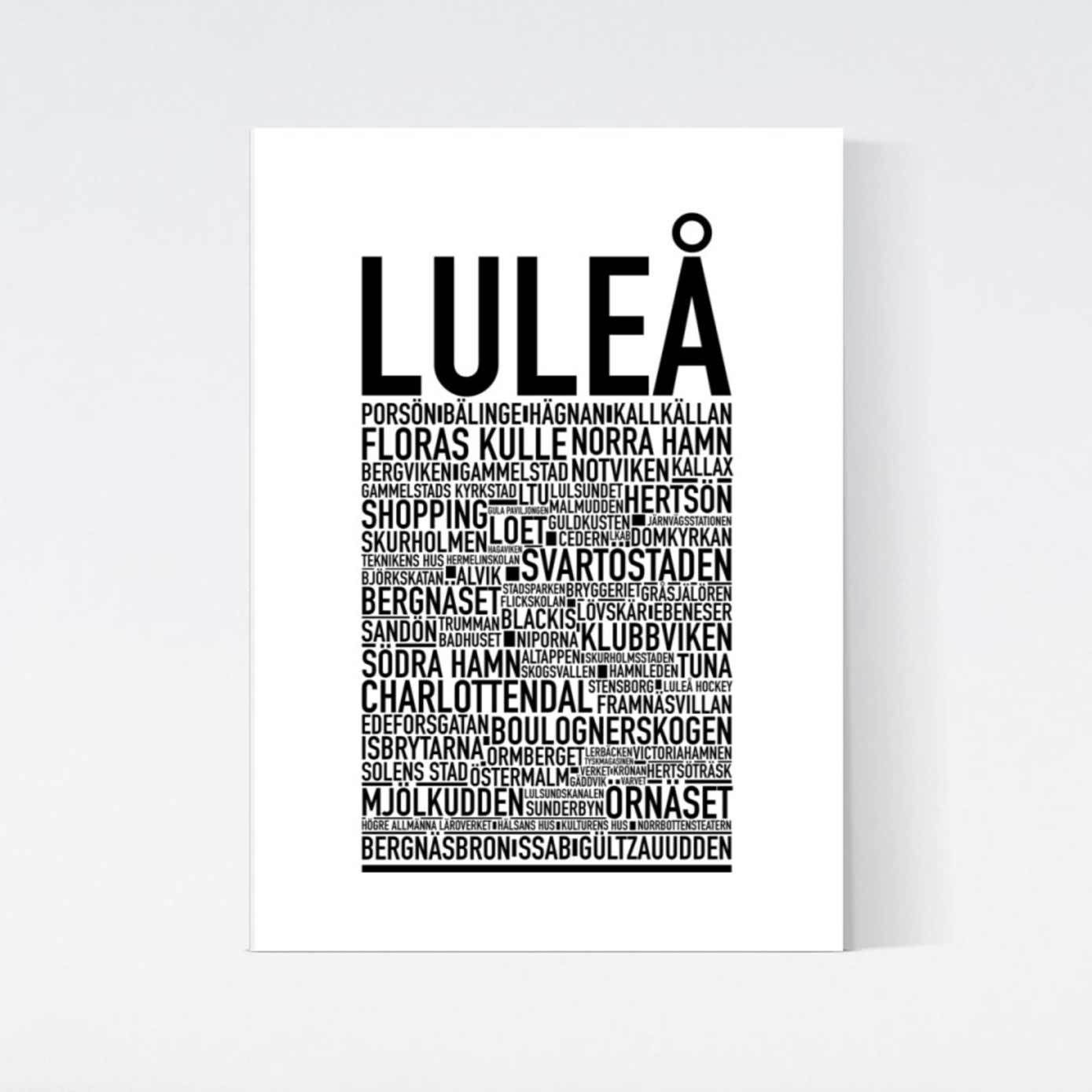 Luleå Text Poster