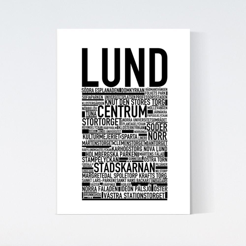 Lund Text Poster