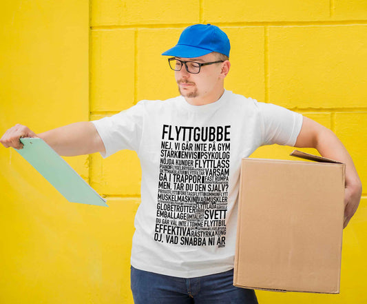 Flyttgubbe Text T-shirt