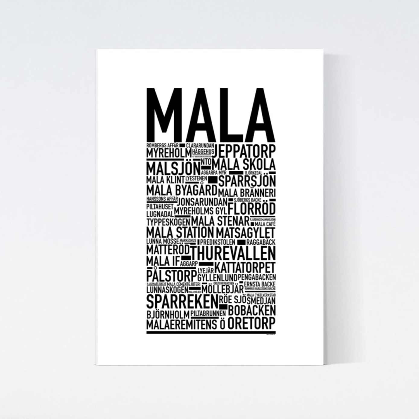 Mala Text Poster