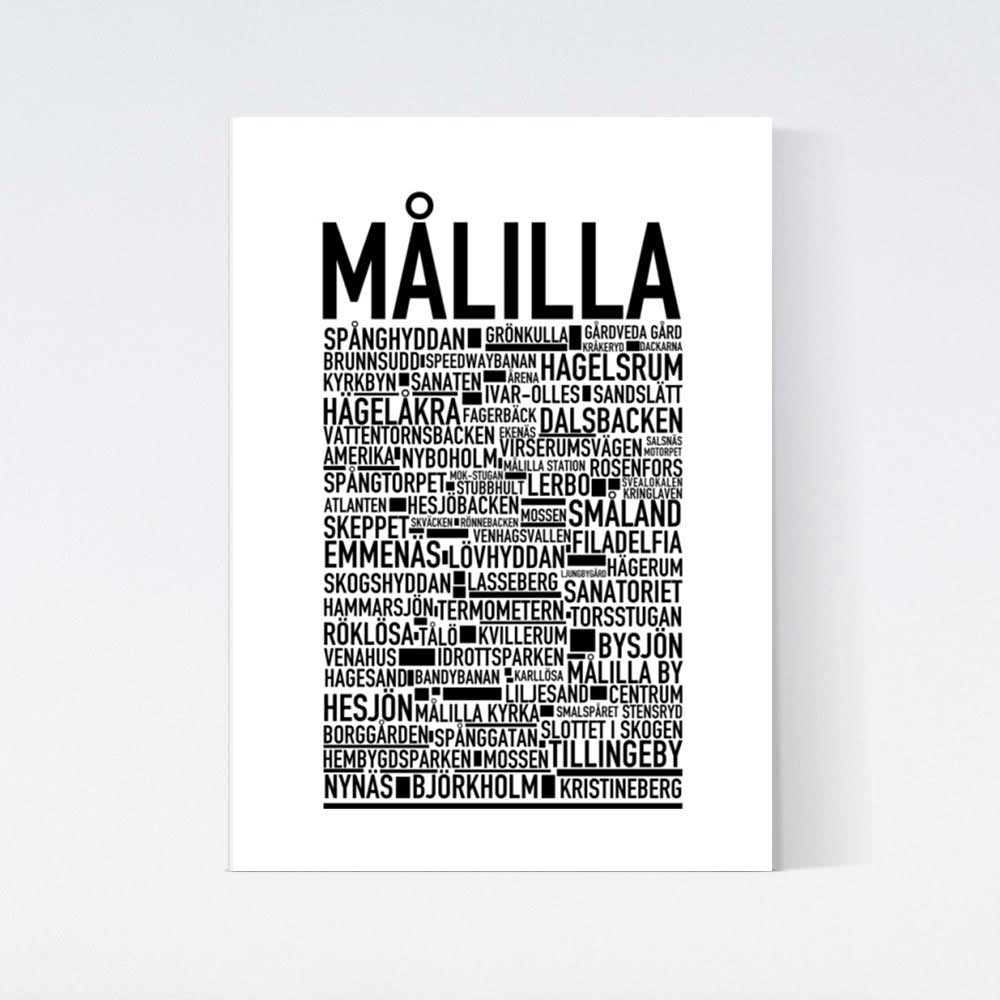 Målilla Text Poster