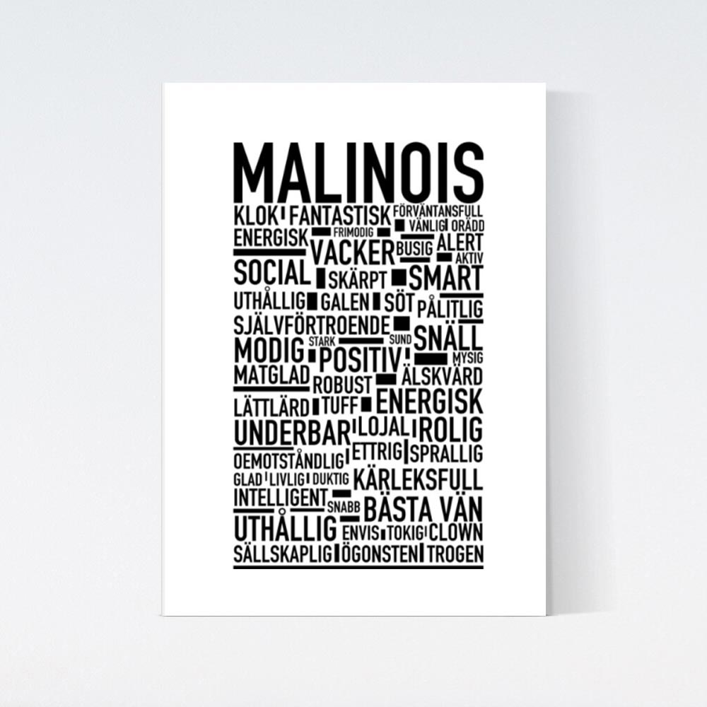 Malinois Text Poster