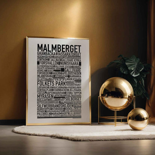 Malmberget Text Poster