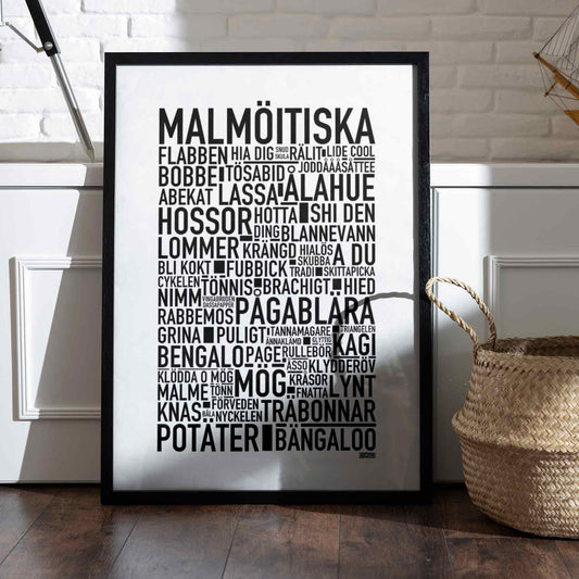 Malmöitiska Dialekt V2 Text Poster