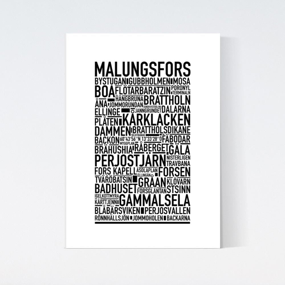 Malungsfors Text Poster