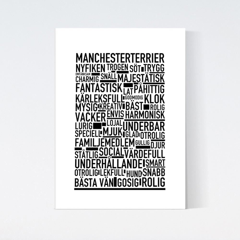 Manchesterterrier Text Poster