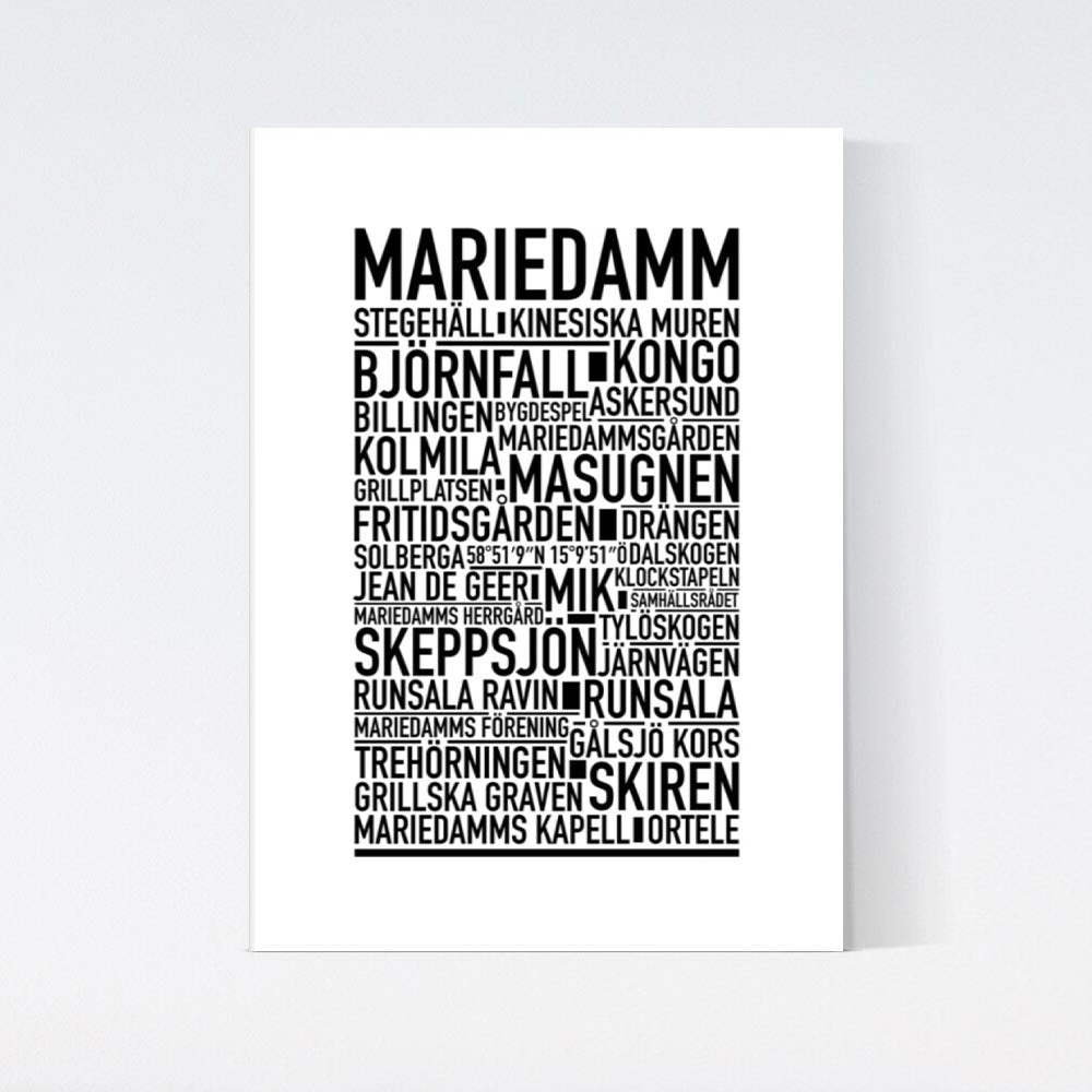 Mariedamm Text Poster