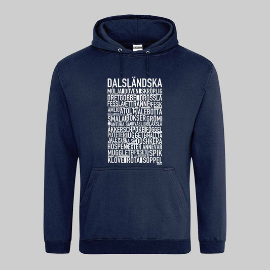 Dalsländska Dialekt Text Hoodie