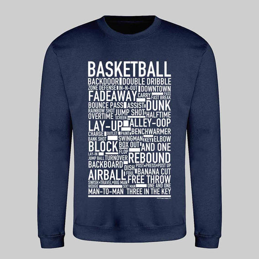 Basketball Text Sweatshirt