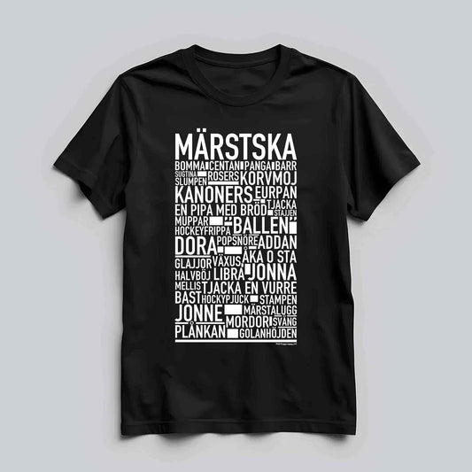Märstska Dialekt Text T-shirt