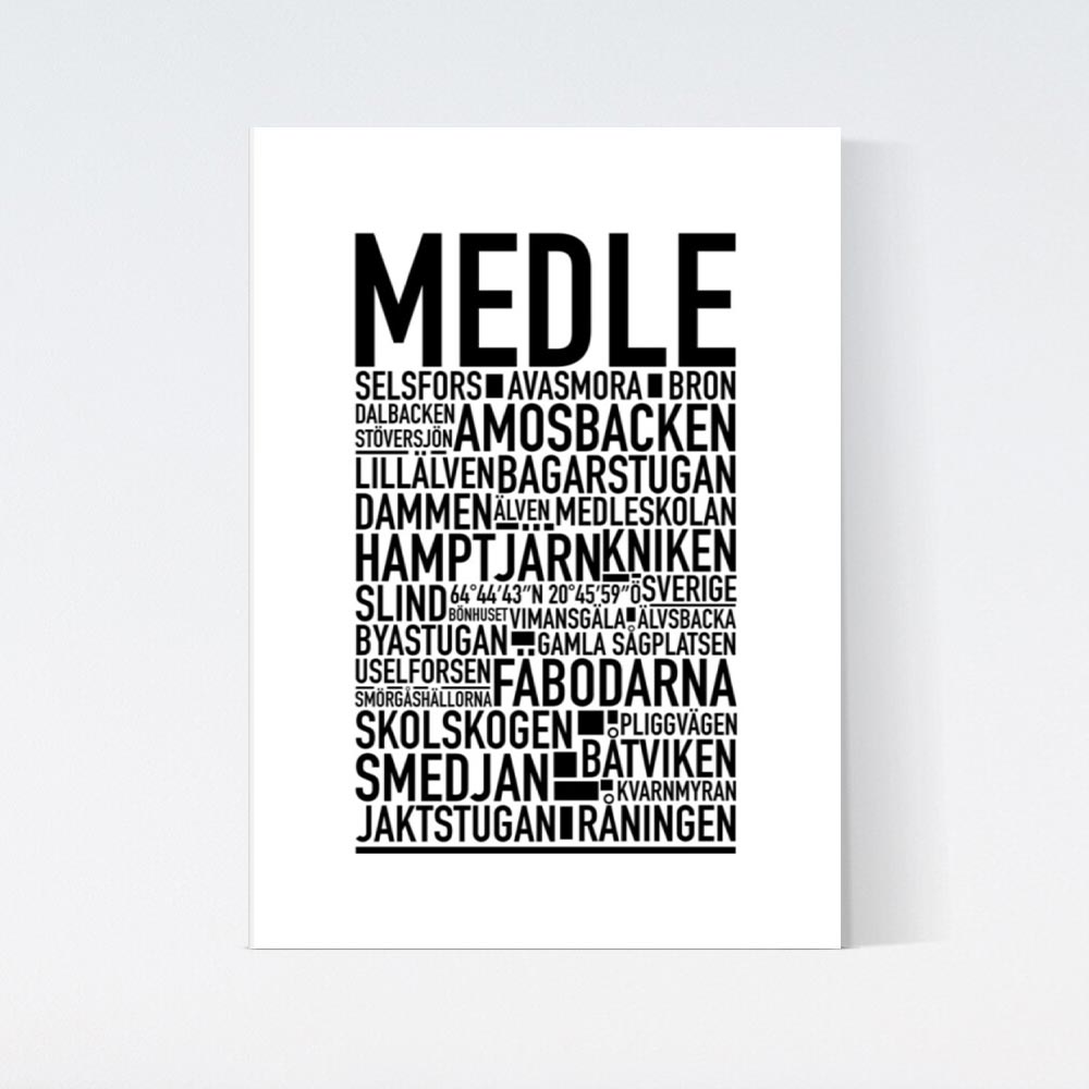 Medie Text Poster