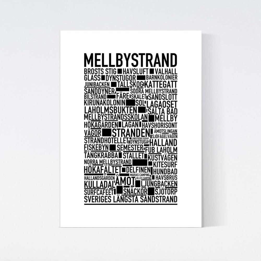 Mellbystrand Text Poster
