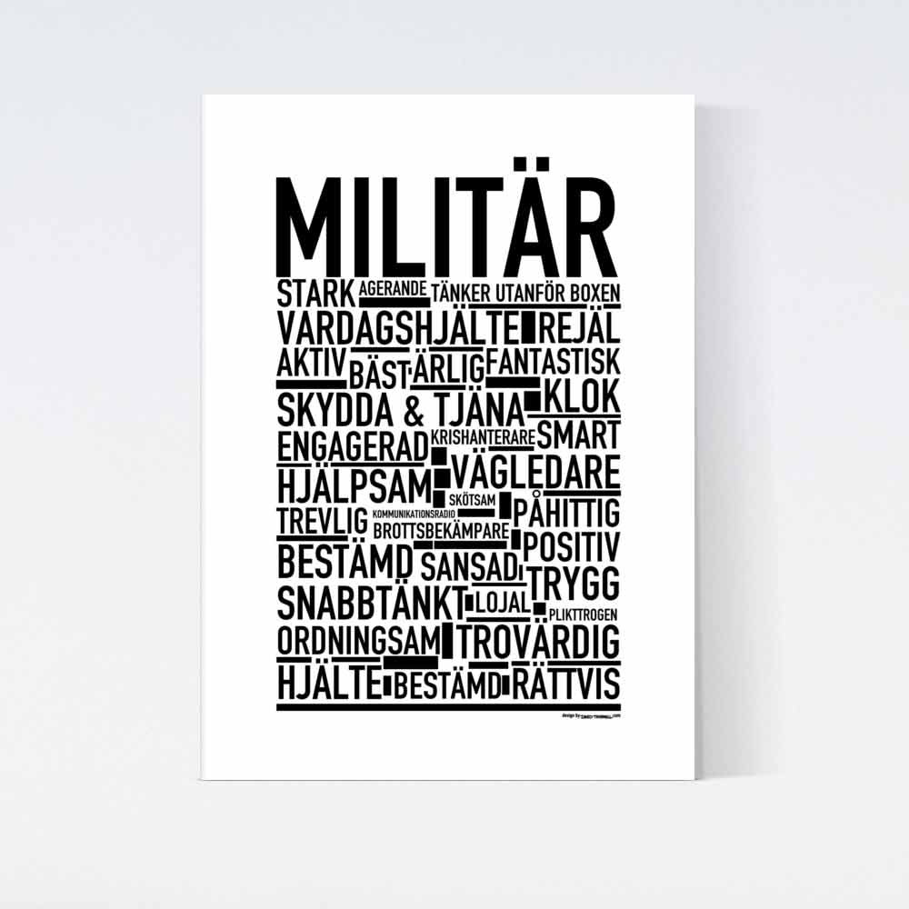 Militär Text Poster