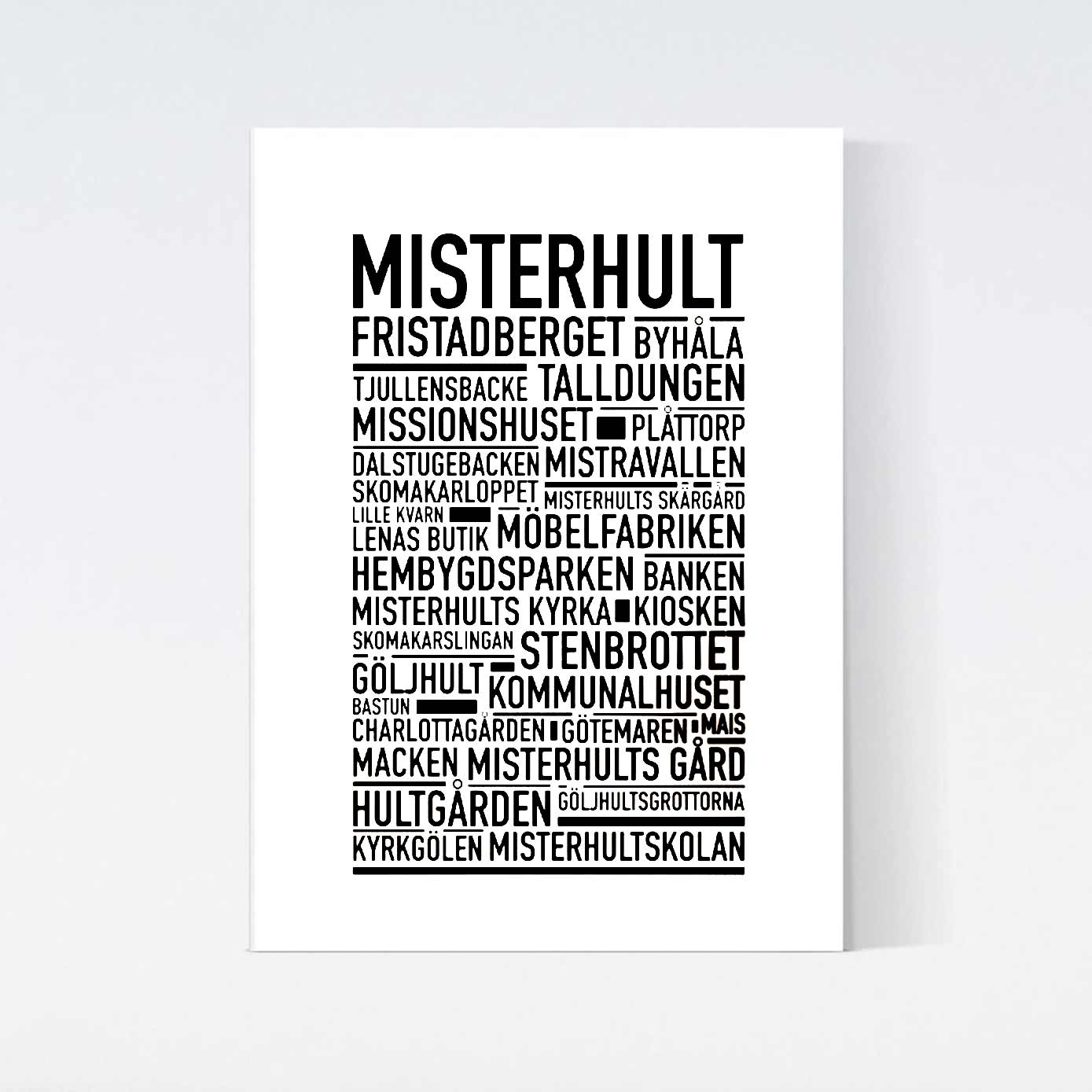 Misterhult Text Poster