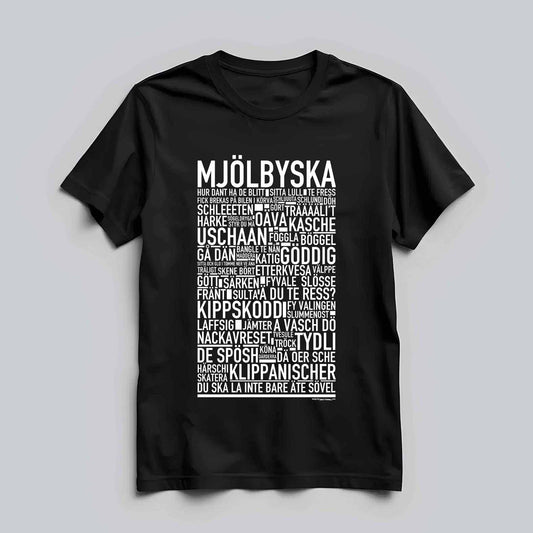 Mjölbyska Dialekt Text T-shirt