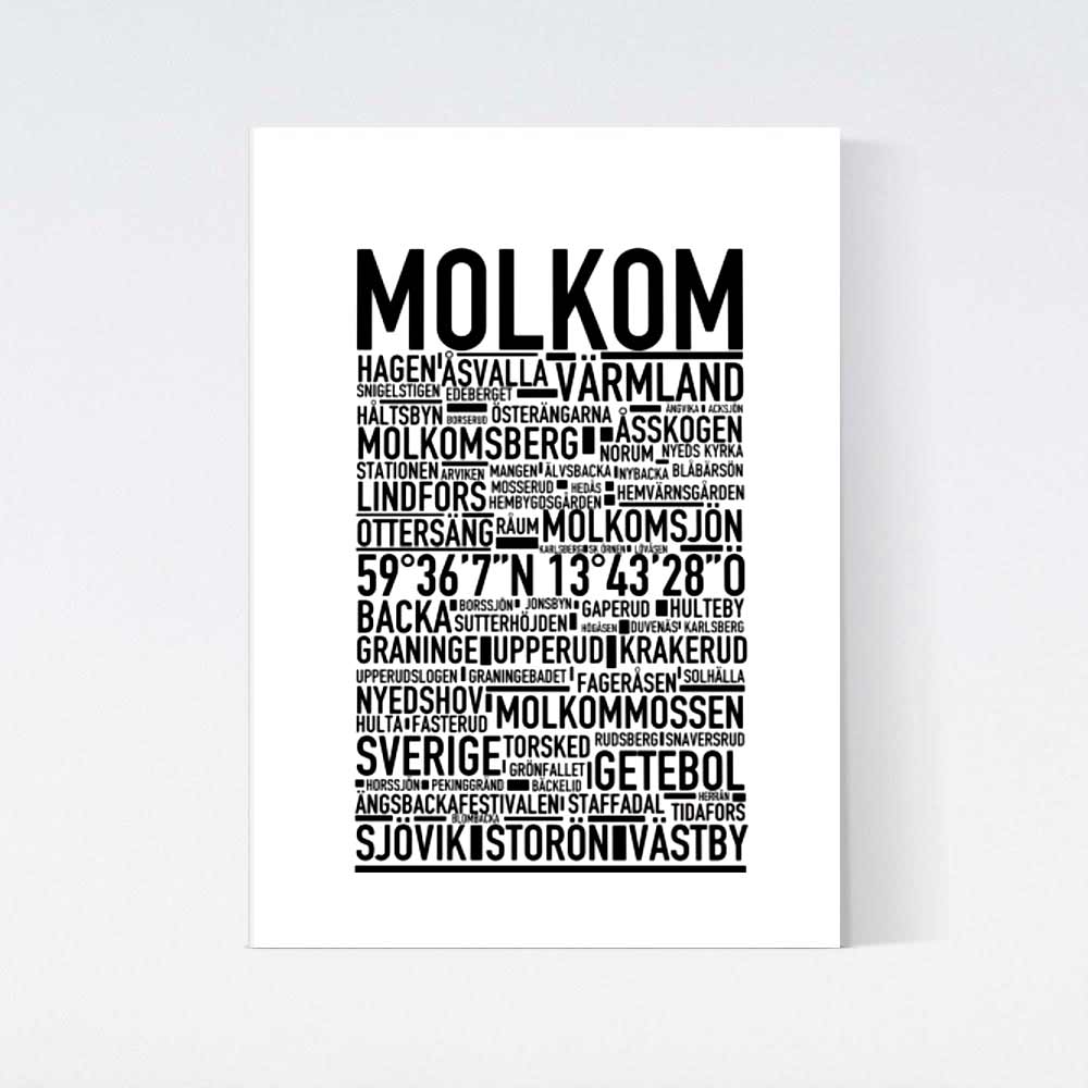 Molkom Text Poster