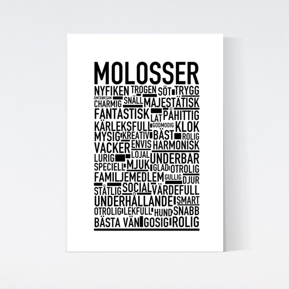 Molosser Text Poster