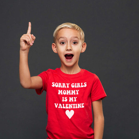 Mommy Is My Valentine Barn T-shirt