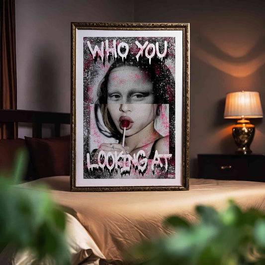 Mona Lisa Lollipop Poster