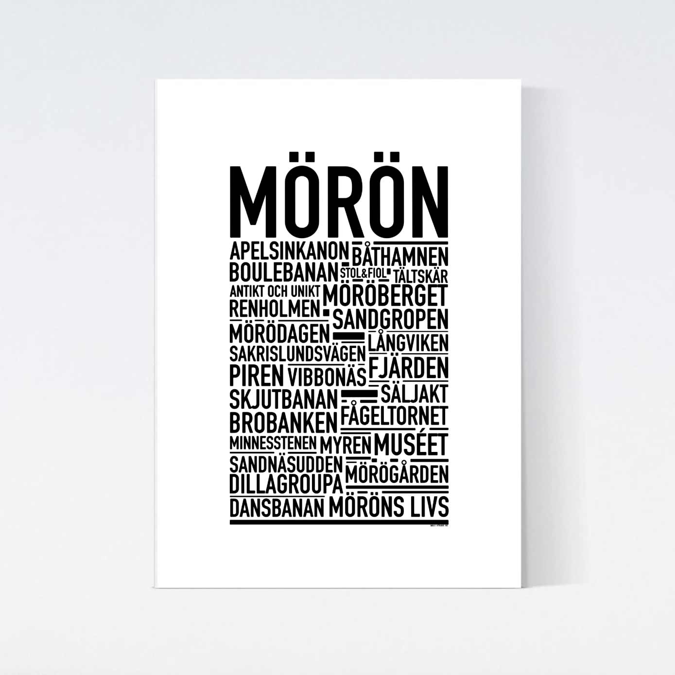 Mörön Text Poster