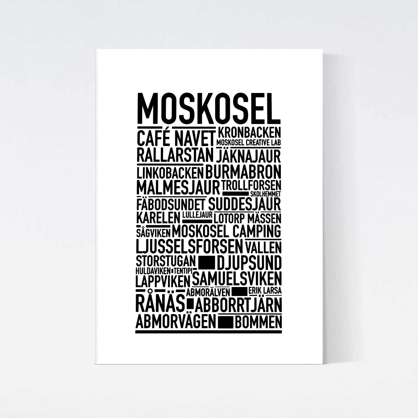 Moskosel Text Poster