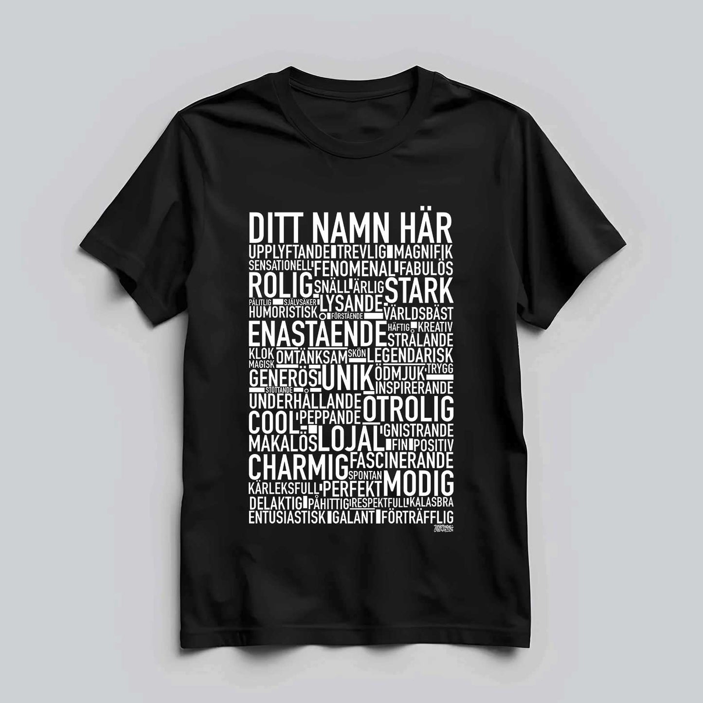 Valfritt Namn Text T-shirt